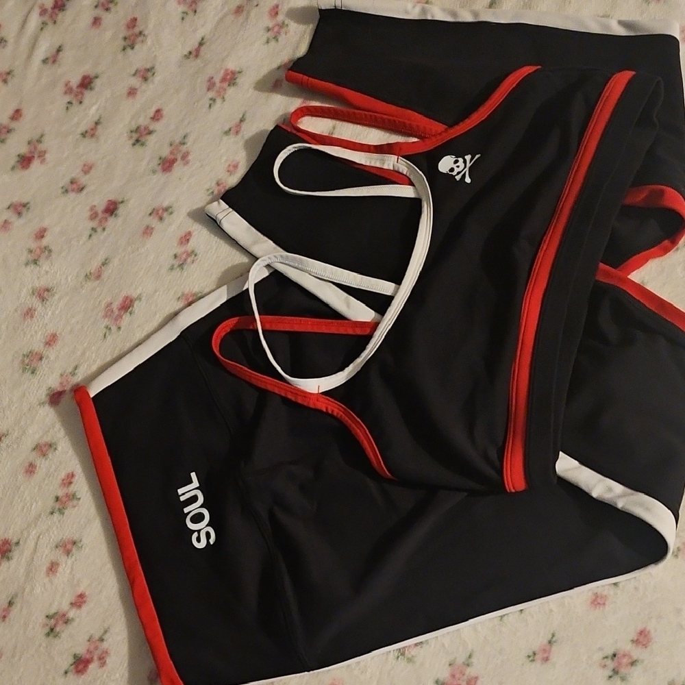 Women's Black, white and Red Athletic Set (SOUL)